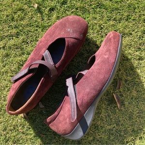 Burgundy Suede Wolky Shoes 41 / 9.5-10